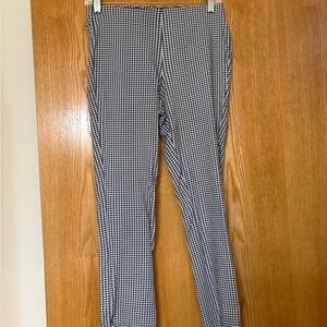 Michael Kors Black and White Gingham Chinos